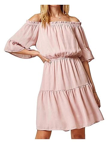 Andree by UNIT Set Me Free Dress in Mauve (view 2)