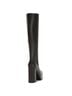 Andrea Black Women's Platform Tall Riding Boots Size 8 - photo 2