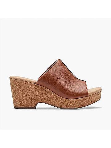 Clarks Women's Giselle Orchid Sandal in Tan Leather (view 1)