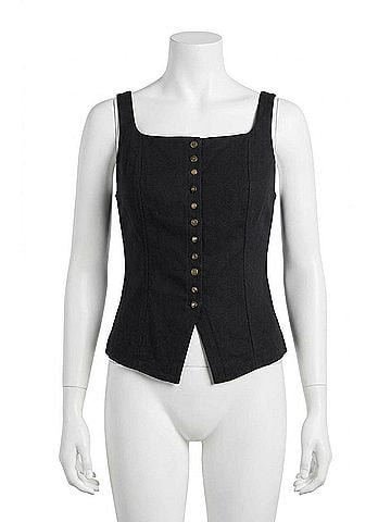 Free People A Moment in Time Vest in Black (view 1)