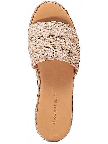 Chocolat Blu Women's Yunis Raffia Wedge Sandal (view 2)