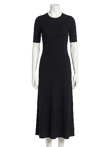 Steve Madden Francis Midi Sweater Dress in Black (view 1)