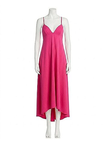Susana Monaco Sweetheart String High Low Midi Dress in Peony (view 1)