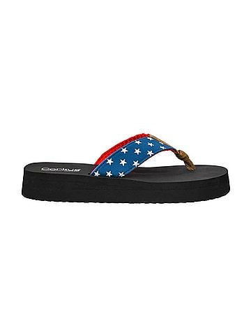 Corkys Women's Liberty Americana Flip Flops in Patriotic Summer (view 1)