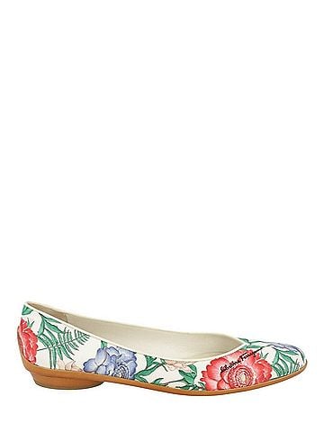 Salvatore Ferragamo Women's Doris Ballet Flats in Light Pink (view 1)