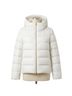 Herno White Women's Down Puffy Silk Cashmere Jacket in White Size 8 - photo 1
