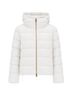Herno White Women's Down Puffy Silk Cashmere Jacket in White Size 2 - photo 2