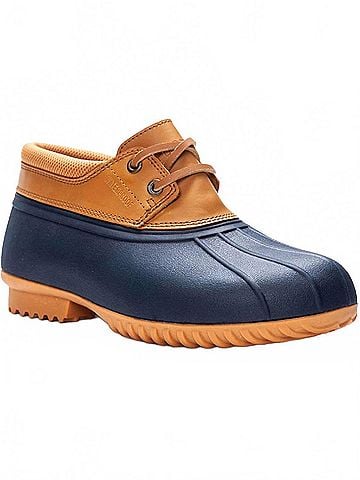 Propet Women's Lone Boot in Navy/Brown (view 2)