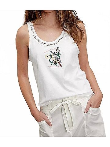 Free People State Graphic Tank Top in Ivory (view 2)