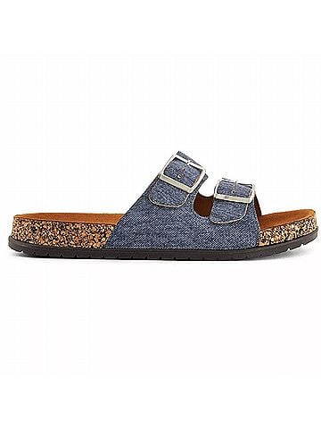 Andrea Women's Double Buckle Strap Sandals (view 1)
