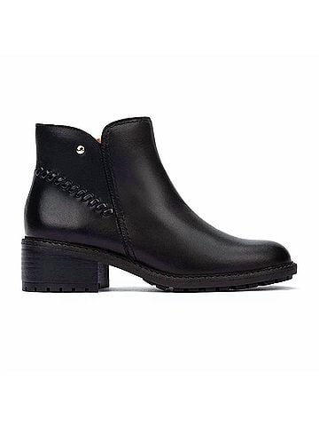 Pikolinos Women's Medina Mid-Heel Ankle Boots in Black (view 1)