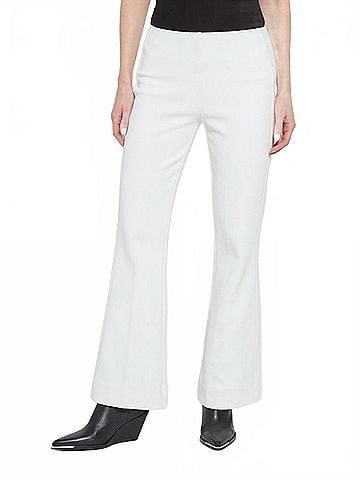 Lyssé Alma Hi Waist Cavalry Trouser in White (view 2)