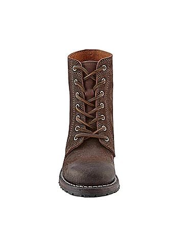 FRYE Women's Sabrina 6g Lace Up Boots in Dark Brown (view 2)