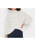 Nic + Zoe Gray Cable Sparkle Sweater in Reflection Size L - photo 2