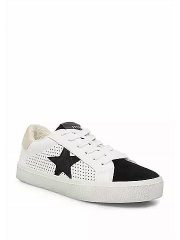 Betsey Johnson Philip Sneaker in Black / White (view 1)