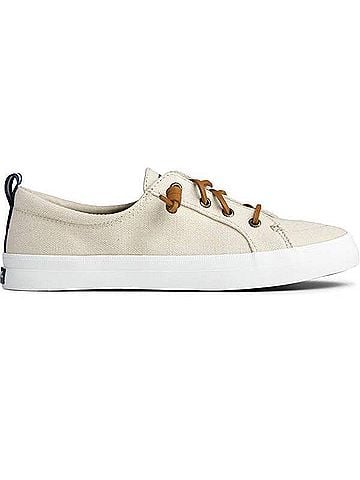 Sperry Top Sider Women's Crest Vibe Linen Sneaker in Oat (view 1)
