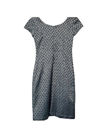 Paper Crown Paper Crown Teal Sheath Dress Cocktail Dress (view 2)