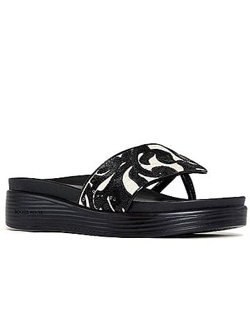 Donald J Pliner Fifi Sandal in Nat/Black Brocade (view 1)
