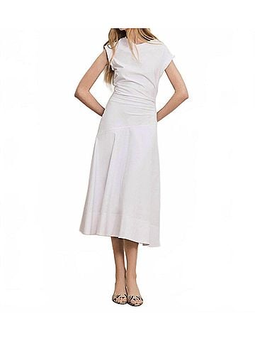 Veronica Beard Lisette Dress in White (view 2)