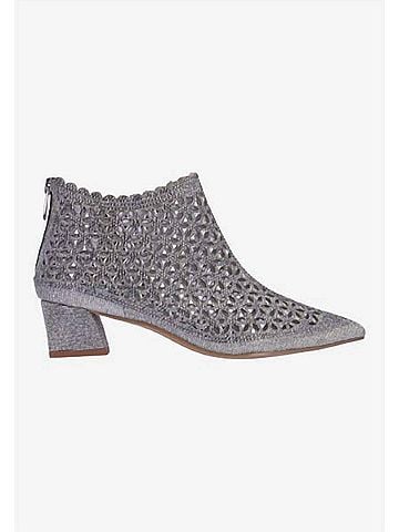 J. Renee Women's Jacinta Booties in Pewter Glitter/Stones (view 1)