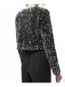Joseph Ribkoff Solid Black Sequin Short Jacket in Black/Silver Size M - photo 6