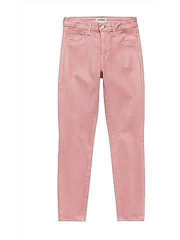 L'Agence Margot Cropped Skinny Jean in Dusty Rose (view 1)