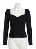 Drew Solid Blue Eleanor Top in Navy Size S - photo 1