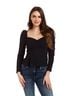 Drew Solid Blue Eleanor Top in Navy Size S - photo 2