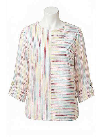 Habitat Carnival Strioe Carousel Pullover in Multicolored (view 1)