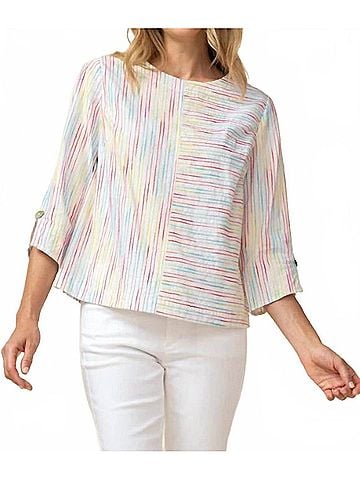 Habitat Carnival Strioe Carousel Pullover in Multicolored (view 2)