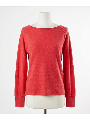 Free People Jess Long Sleeve Top in Salsa (view 1)
