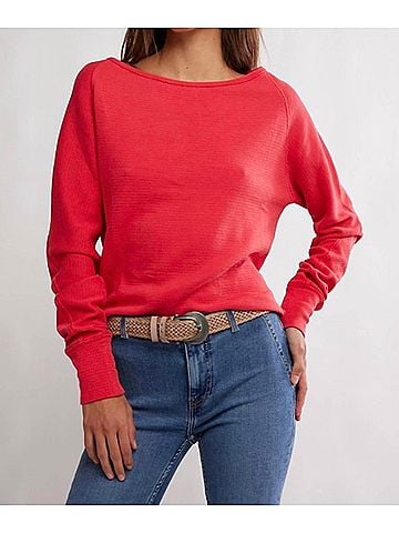 Free People Jess Long Sleeve Top in Salsa (view 2)
