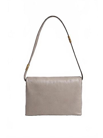 MARNI Women's Prism Leather Large Shoulder Bag in Cork Beige (view 1)