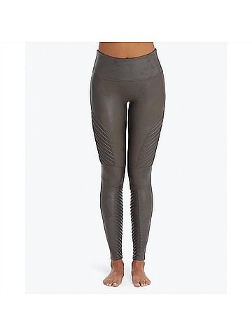 SPANX Moto Compression Legging in Charcoal (view 2)