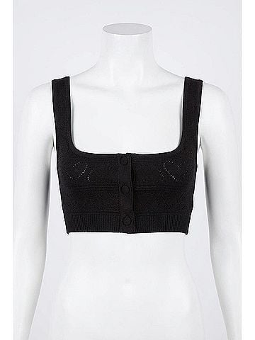 For Love & Lemons Neve Crop Tank Sweater (view 1)