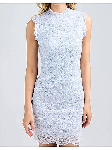 Generation Love Cornelia Sequin Lace Shift Dress in Opal (view 2)