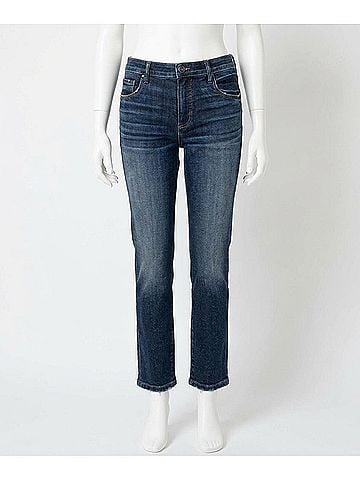 Kut from the Kloth Reese High Rise Fab Ab Ankle Straight Leg Jeans in Enchantment (view 1)