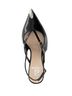 Andrea Black Women's Pointed-Toe Crossover Slingback Pump Size 6 - photo 2