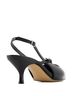 Andrea Black Women's Pointed-Toe Crossover Slingback Pump Size 6 - photo 4