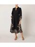 Cleobella Graphic Black Elyse Midi Dress Size M - photo 2