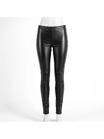 Velvet by Graham & Spencer Women's Berdine Faux Leather Leggings in Black (view 1)