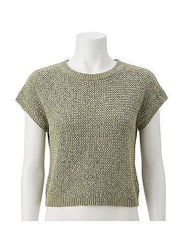 Blu Pepper Wyatt Knit Sweater Top in Olive (view 1)