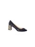 Kara Mac Black Women Perfect Pump - Python Emma Heel Size 9 1/2 - photo 1