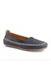 Andrea Blue Women's Leather Loafer Size 5 - photo 1