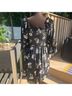 Hutch 95% Polyester 5% Spandex 100% Polyester Floral Black Casual Dress Size S - photo 5
