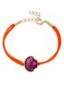 Aqua Orange Shell And Cord Flex Bracelet One size - photo 1