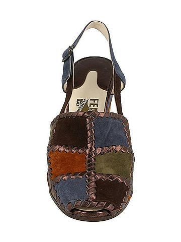 Salvatore Ferragamo Women's Arlequin Wedge Sandal in Blue (view 2)
