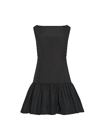 Amanda Uprichard Katina Boatneck Dress in Black (view 1)