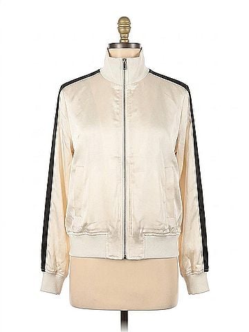 Sanctuary Satin Track Jacket in Collagen (view 1)