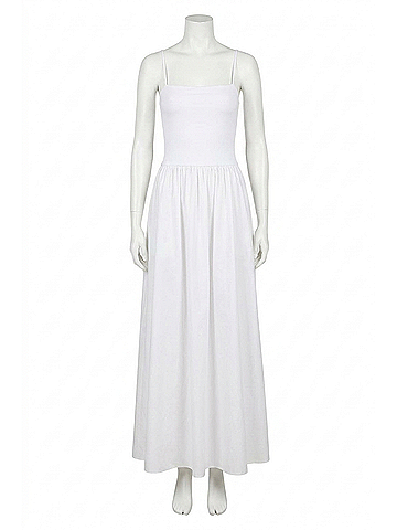 Susana Monaco Knit Poplin String Maxi Dress in Sugar (view 1)
